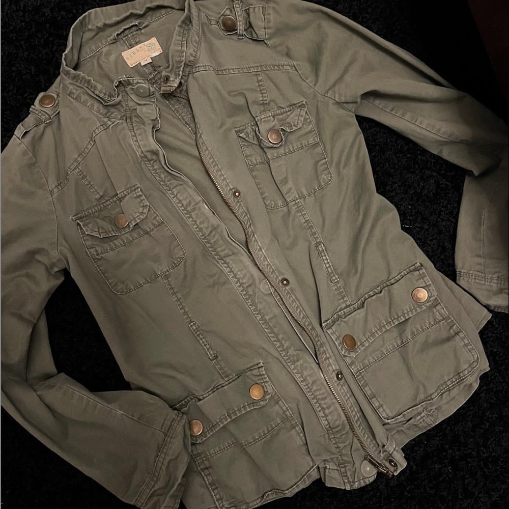 Army/Olive Green Cargo Jacket